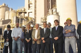 La presidenta junto a Boudou y Giorgi inauguraron la nueva fábrica de cementos Avellaneda con una inversión de US$ 85 M