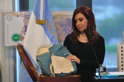 Giorgi acompañó a la Presidenta Cristina Fernández de Kirchner en un acto en homenaje a Antonio “El Gaucho Rivero”