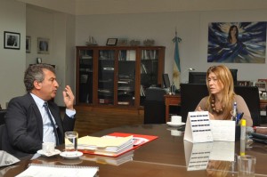 Giorgi se reunió con el gobernador Urribarri y empresarios entrerrianos