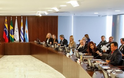 Giorgi acompaña a la Presidenta en la Cumbre del Mercosur, que se desarrolla en la ciudad de Brasilia