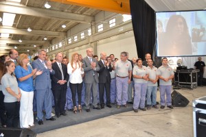 La presidenta inauguró una línea de producción de paneles aislantes en Rosario, con una inversión de $ 36 millones