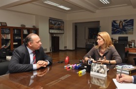 La ministra Giorgi recibió al Secretario de Seguridad