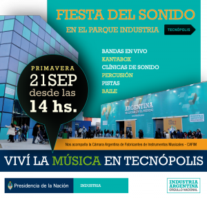 Industria festeja el Día del Estudiante con la Fiesta del Sonido en Tecnópolis